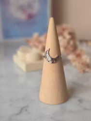 Ring med måne, 304 rostfritt stål