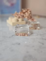 Klotställ i glas, ca 4x4cm