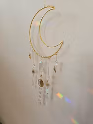 Solfångare, stor måne många prismor & angel aura