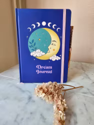 Journal | dream A5 blå med ametistpenna