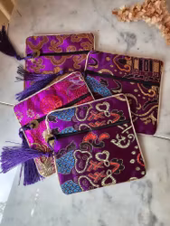 Smyckesförvaring/kristallpåse | Lila