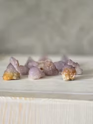 Andekvarts, minikluster (spirit quartz) slumpmässigt valt