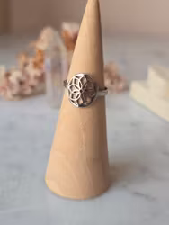 Ring med mandala 1, 304 rostfritt stål