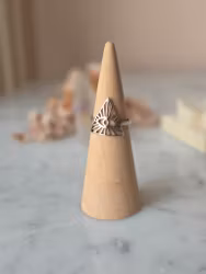 Ring med öga ,rostfritt stål