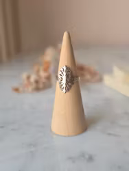 Ring med oval ,rostfritt stål