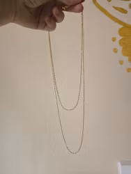 Kulkedja/halsbandskedja, 45cm eller 60cm