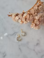 Berlock med liten måne & cubic zirconia