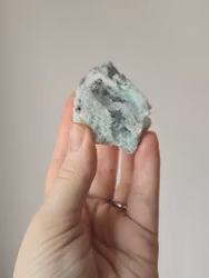 Kristalliserad aragonit med kopparsulfat (Mexico) Nr 2