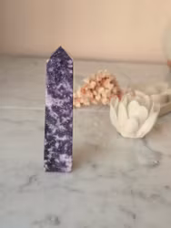 Lepidolitspets, fyrkantigt torn nr P (10.5cm)