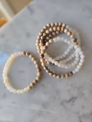 Armband, Maifanit & frostad agat (halva/halva) erbjudande!