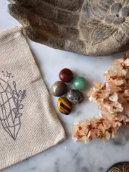 Kristallkit 5 små trumlade | Personlig utveckling, självförtroende & energihöjande