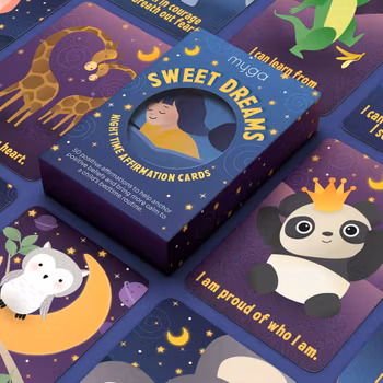 Sweet dreams affirmation cards [kids]