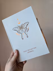 Daily reflection journal | white inkl. Penna