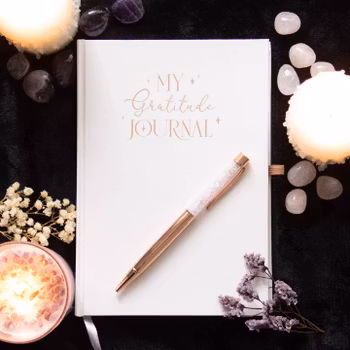 My gratitude journal | white inkl. Penna