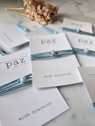 Wish bracelet akvamarin | ljusblå