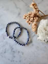 Armband | blue spot jasper & rosenkvartschips