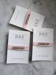 Wish bracelet | facetterad agat | rosa