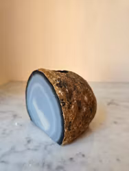 Ljuslykta, naturlig agat