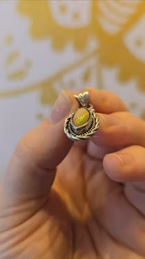 Etiopisk Opal, 925SS berlock