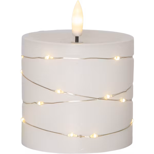 KOMMER SNART  Blockljus Flamme Dew