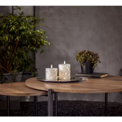 KOMMER SNART  Blockljus Flamme Dew