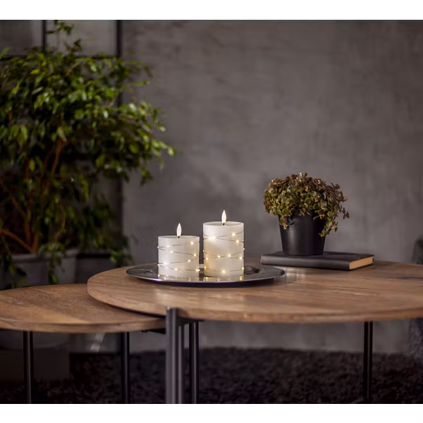 KOMMER SNART  Blockljus Flamme Dew