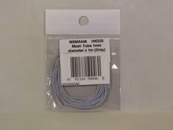 1.5mm "stålomspunnen" slang  Grå