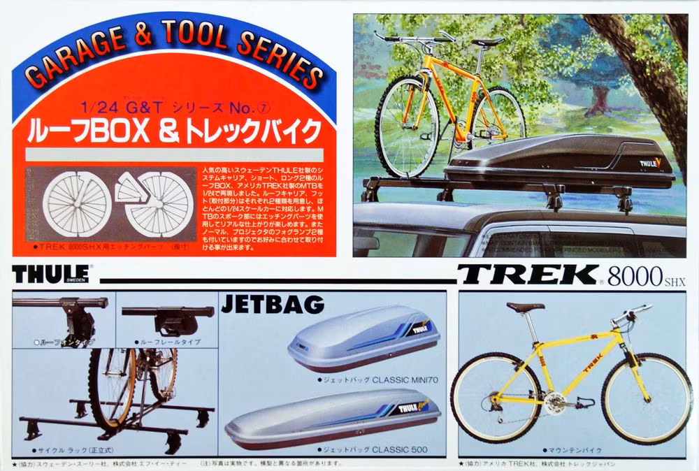 Roof Box & Treck Bike 1/24