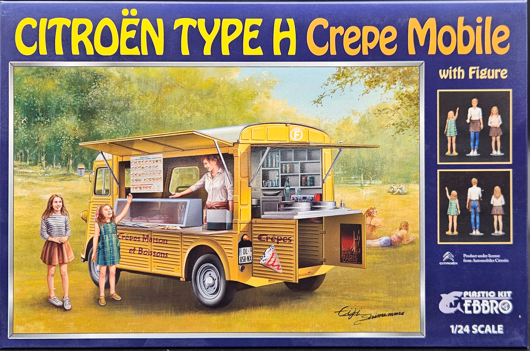 CITROEN H VAN CREPE MOBILE med Figurer 1/24