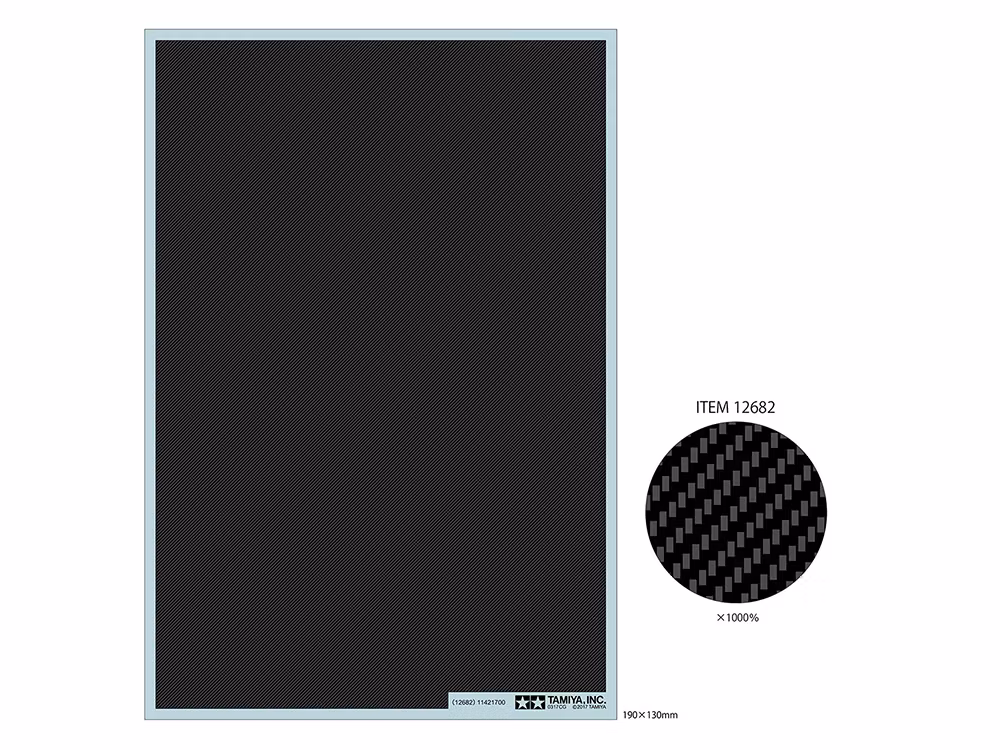 Tamiya Carbon Pattern Decal 12682