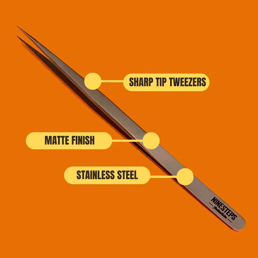 NINESTEPS Fine Tip Stainless Steel Tweezer