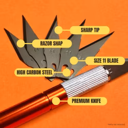 NINESTEPS Essential Knife spare blades (10)