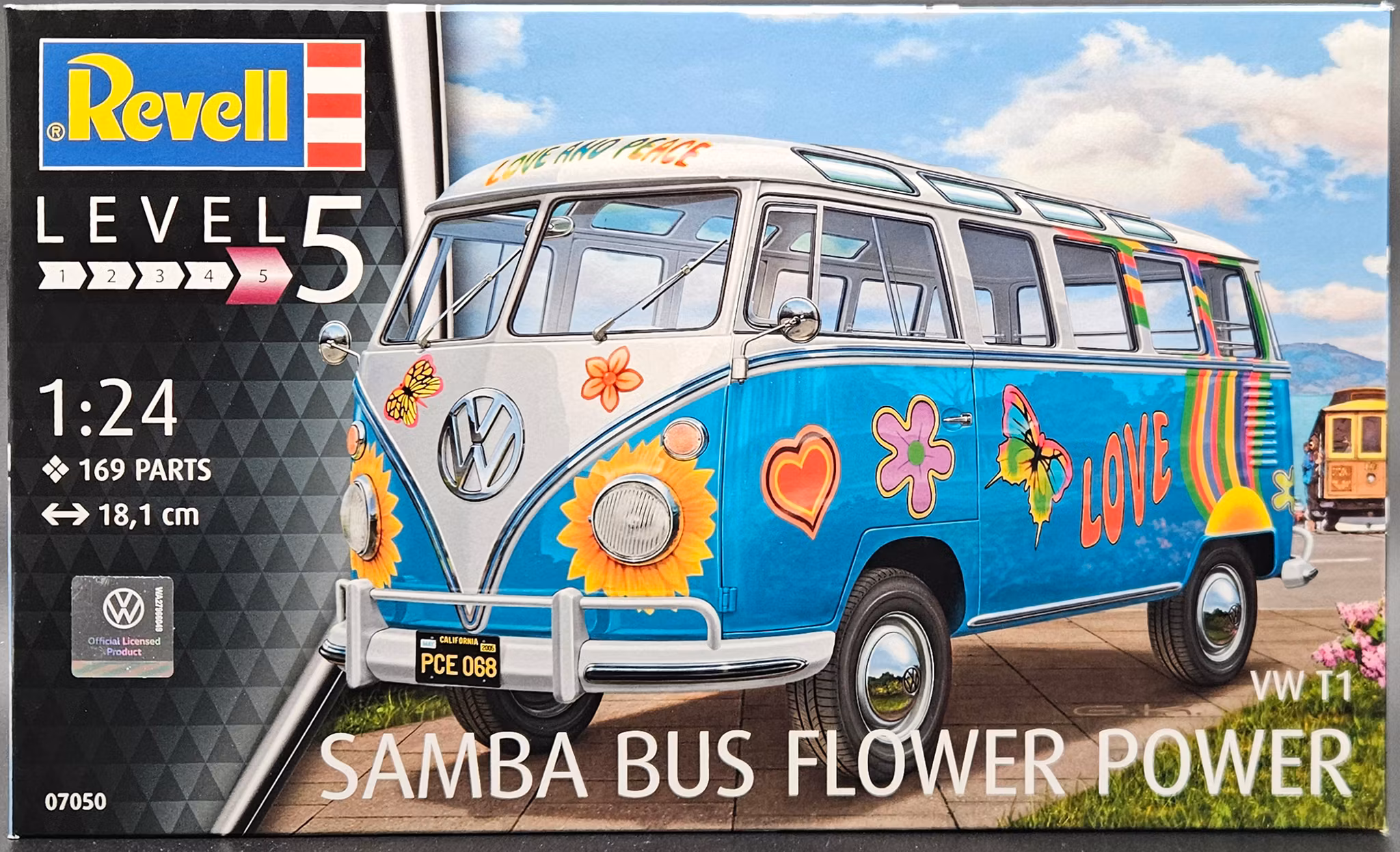 VW T1 Samba Bus Flower Power