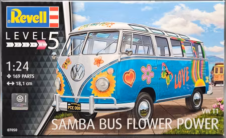 VW T1 Samba Bus Flower Power