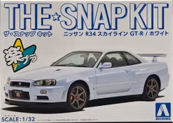 Snap Kit Nissan Skyline R34 White 1:32