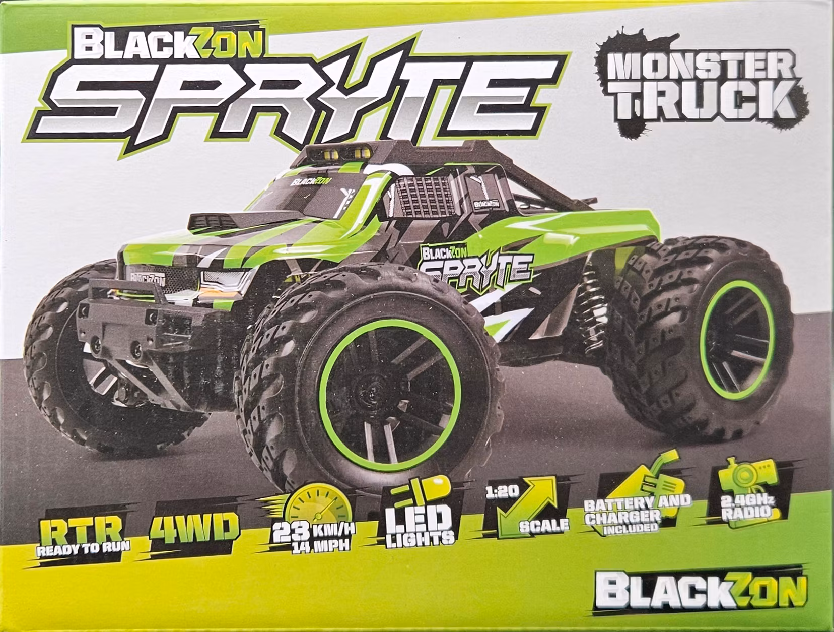 Spryte MT 1/20 4WD Electric Monster Truck - Green