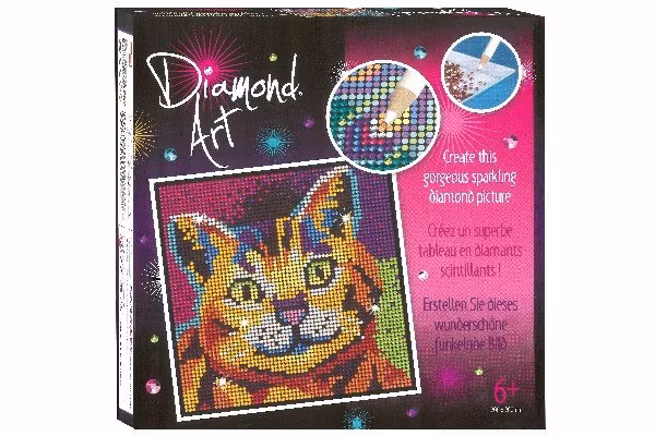 Diamond Art 20x20cm Kitten