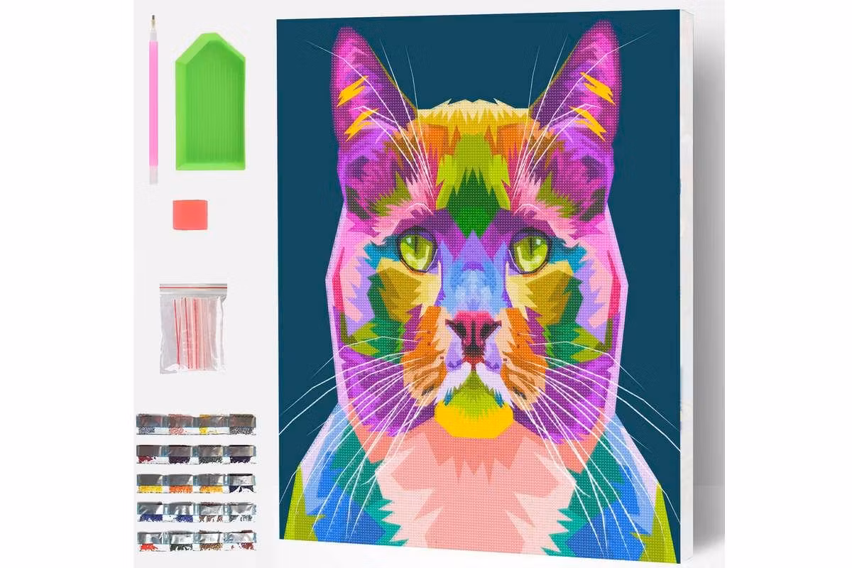 Diamond art Katt Nr.2 30x40cm