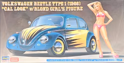 Volkswagen Bubbla Typ 1 1966 "CAL LOOK", med Figur 1/24
