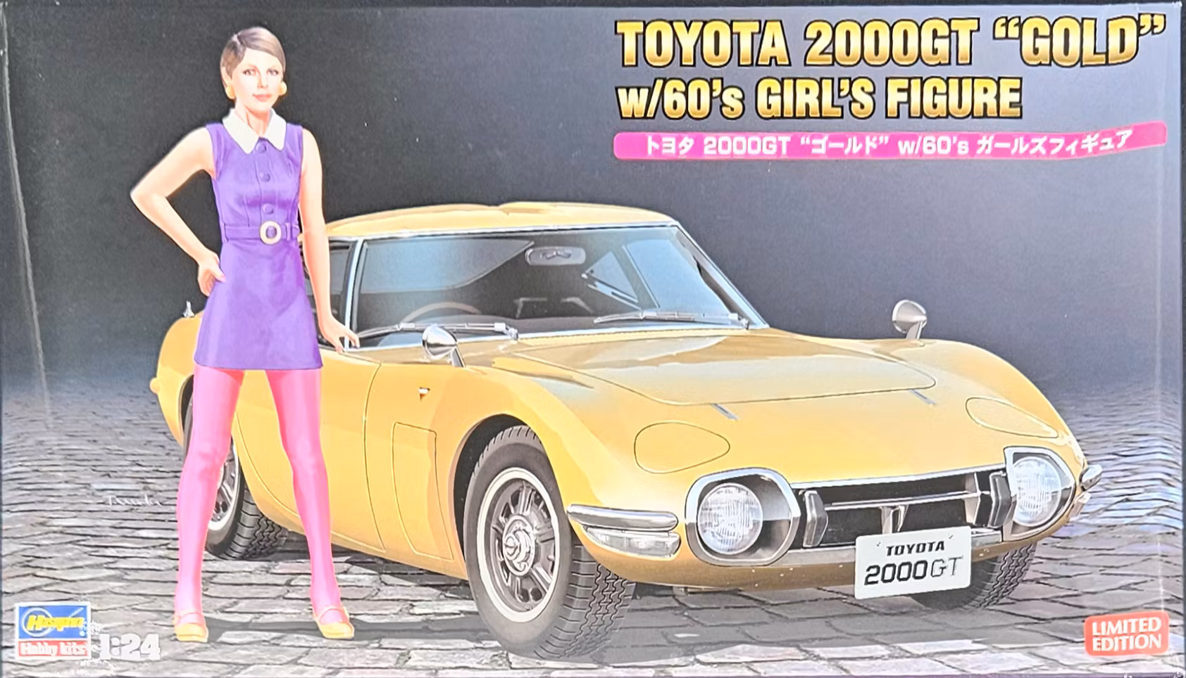 Toyota 2000 GT Gold med Figur 1/24