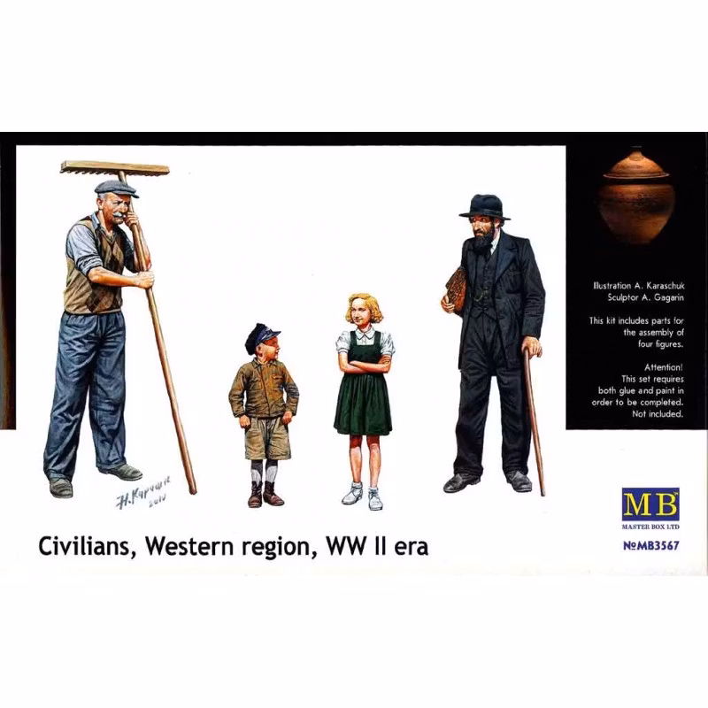 Civila, West Europa, WWII era 1/35