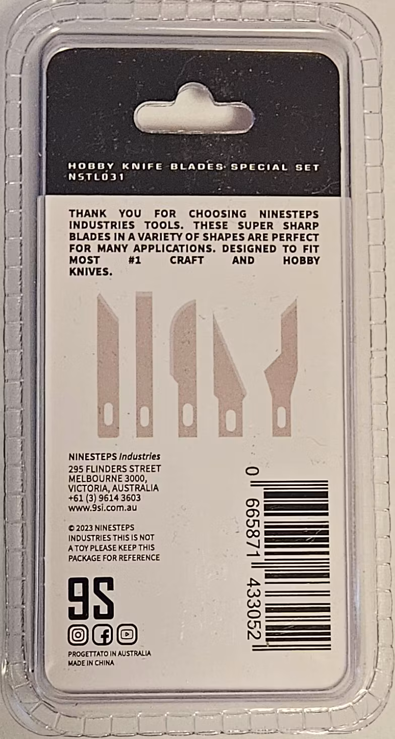 NINESTEPS Essential Knife special blades (10)