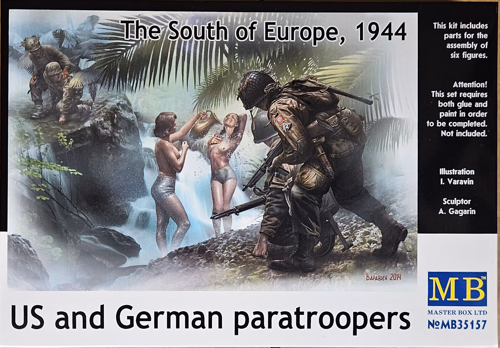 U.S. and German paratroopers South Of Europ 1944 1/35