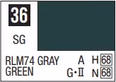 Mr. Color RLM74 Gray Green (10ml)