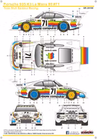 Decal PORSCHE 935 K3 LE MANS 80 TEAM DICK BARBOUR RACING 1/24