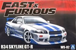 NISSAN R34 SKYLINE GT-R FAST & FURIOUS  1/24