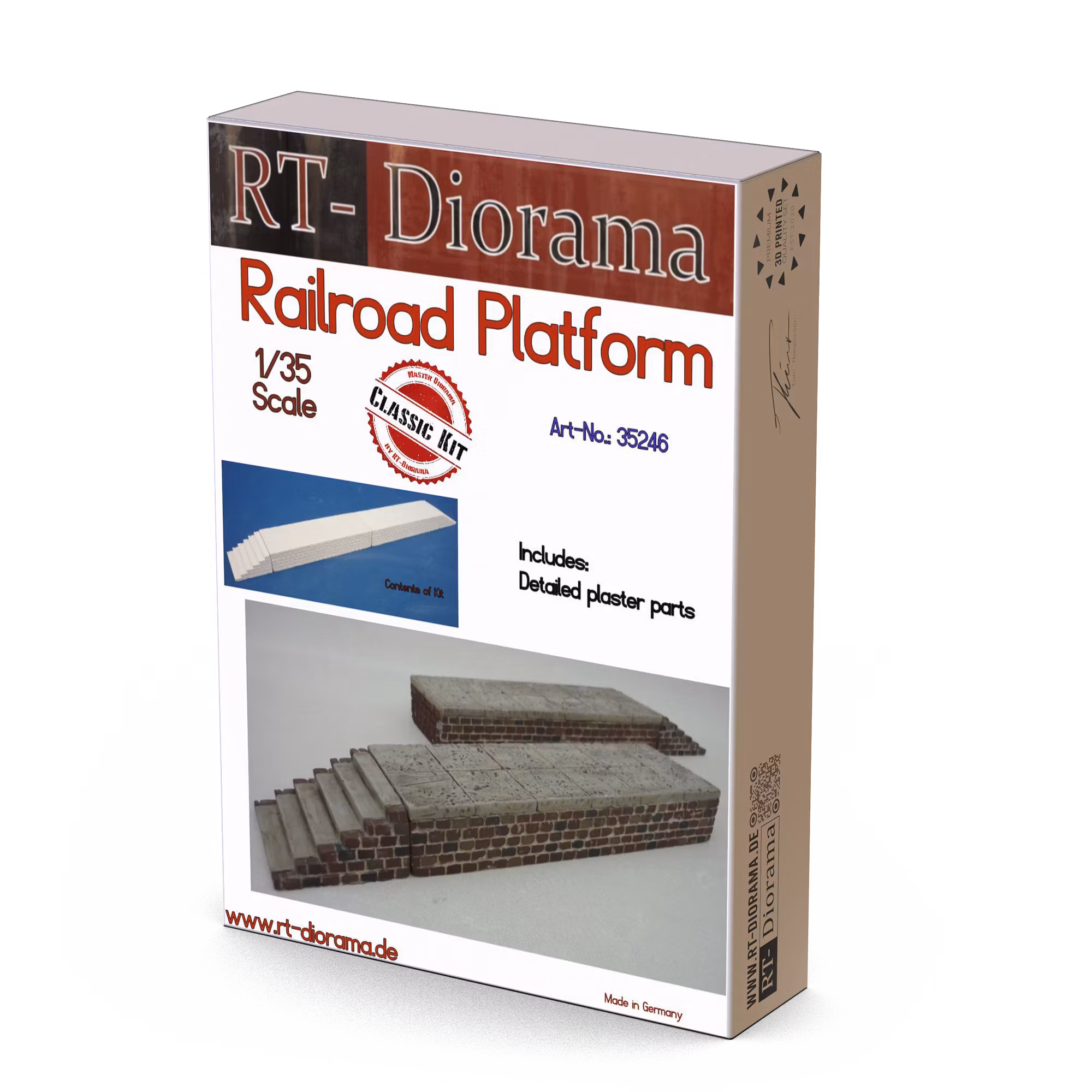 Railroad platform 1/35