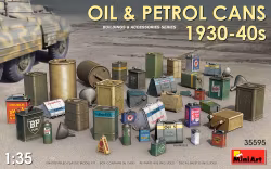 Oil & Petrol Cans 1930-40s 1/35