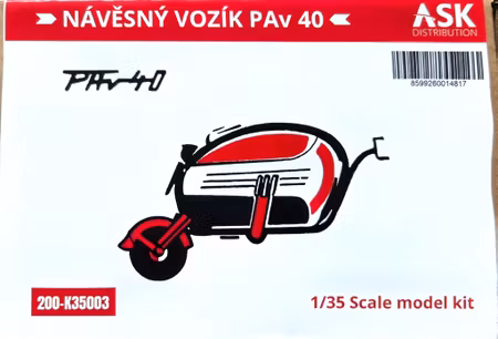 Velorex Tricycle & PAv 40 trailer 1/35