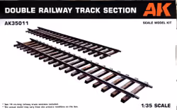 DOUBLE RAILWAY TRACK SECTION 1/35
